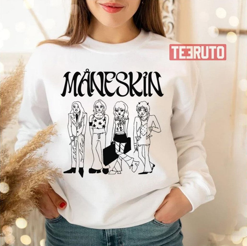 Chibi Maneskin Band Unisex T-Shirt