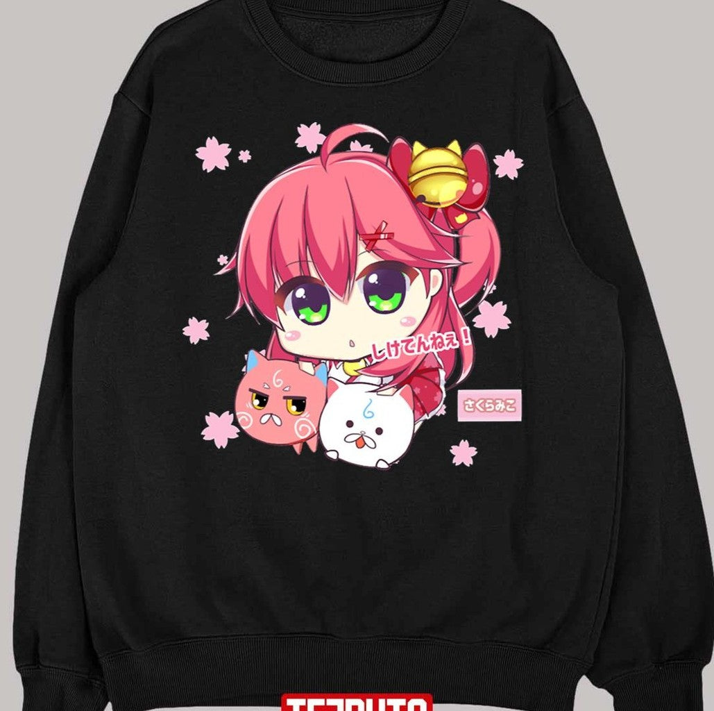 Cats Girl Sakura Miko Hololive Unisex T-Shirt