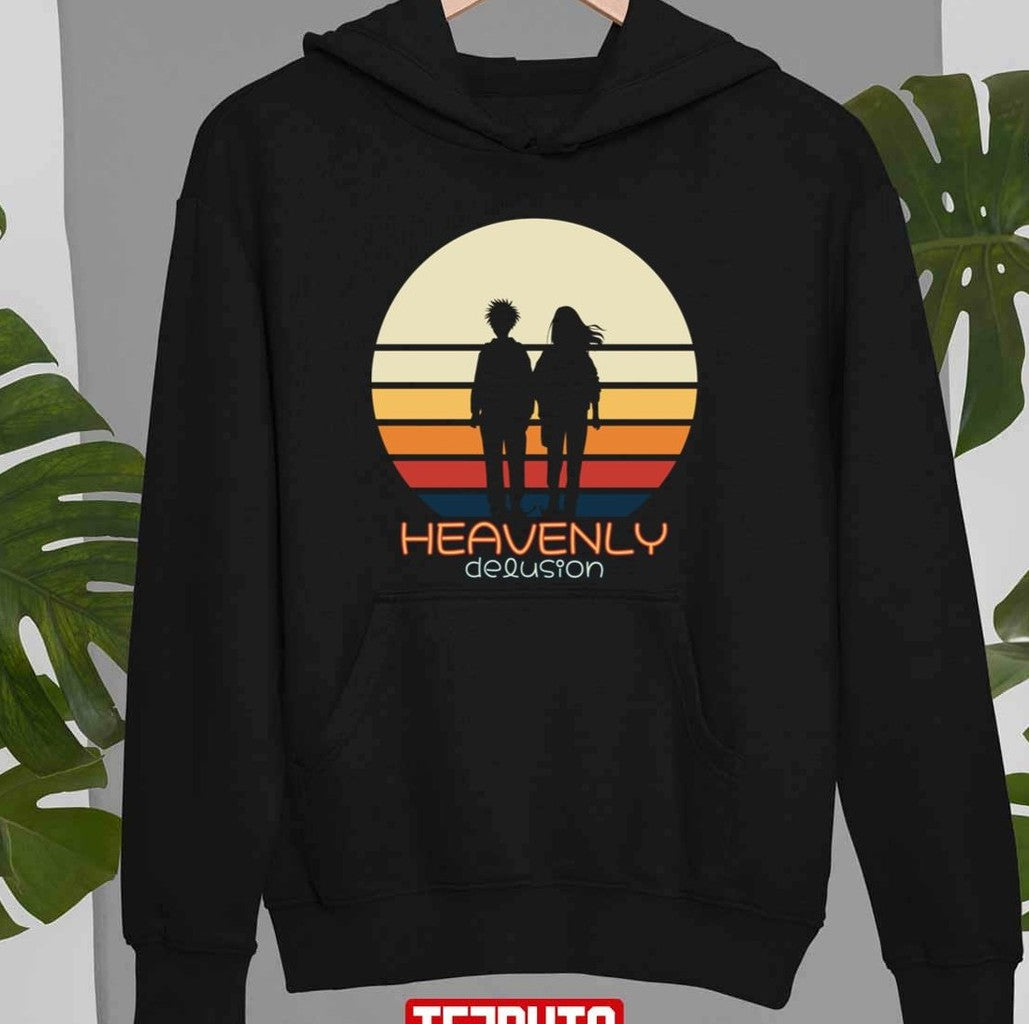 Character Kiruko And Maru In Vintage Sunset Heavenly Delusion Tengoku Daimakyou Anime Unisex T-Shirt
