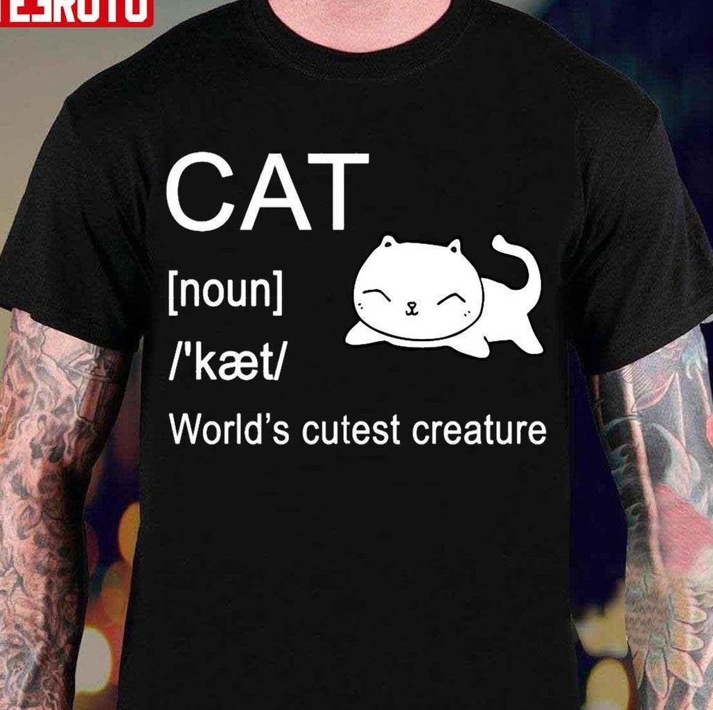 Cat Dictionary Definition Funny For Mom Dad Sister Boyfriend Girlfriend T Shir Unisex T-Shirt