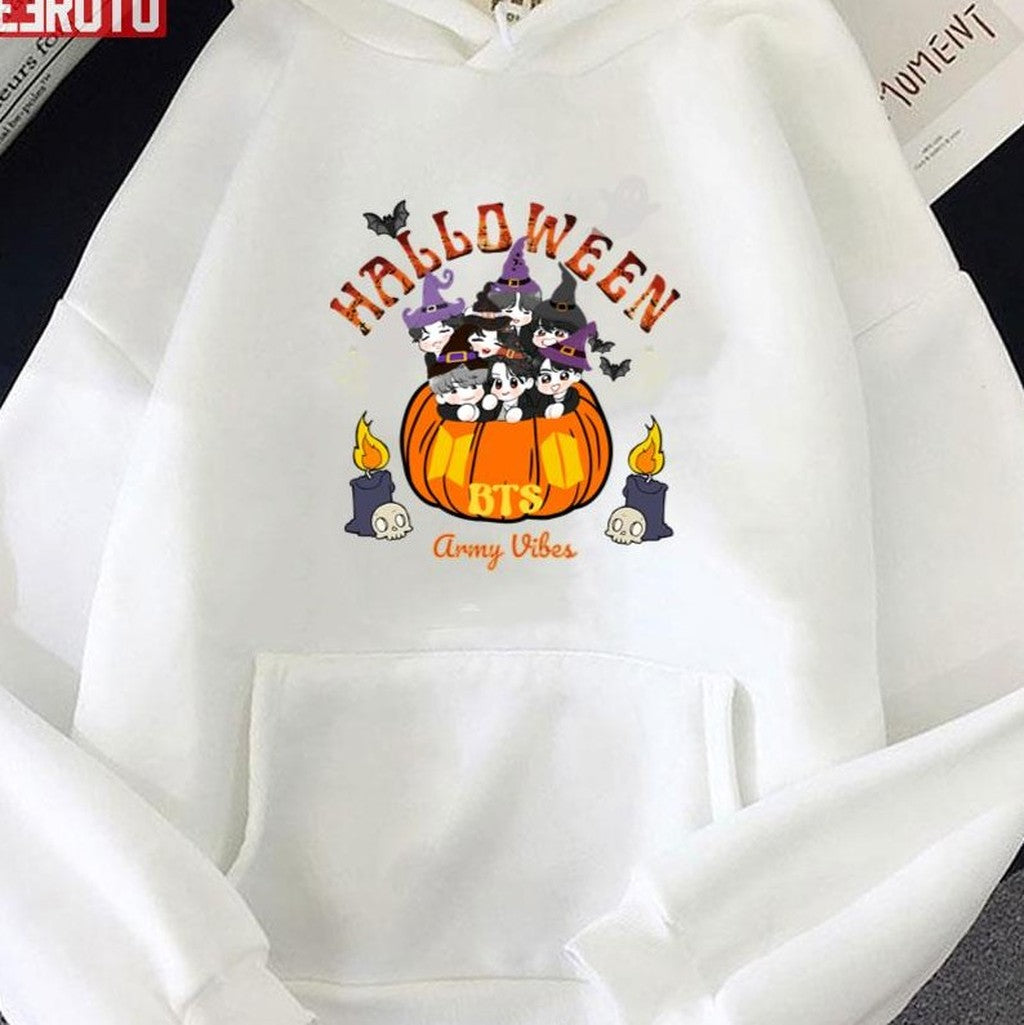 Chibi BTS Halloween Army Vibes Unisex Sweatshirt
