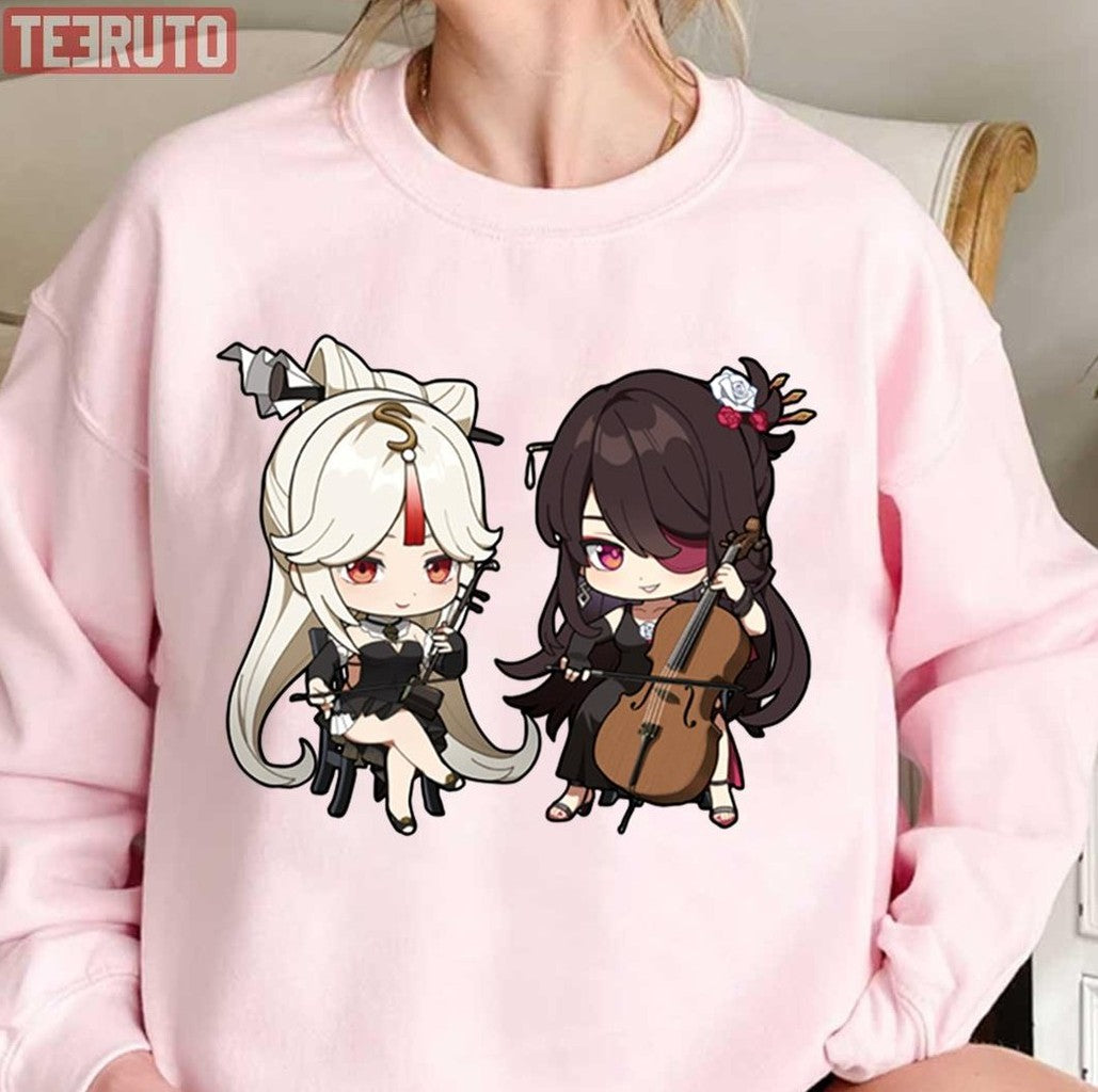Chibi Beidou & Ningguang Genshin Impact Unisex Sweatshirt
