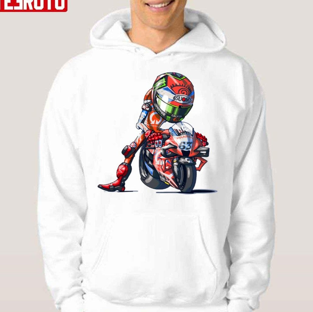 Cartoon Chibi Motorsport Pecco Bagnaia Unisex T-Shirt