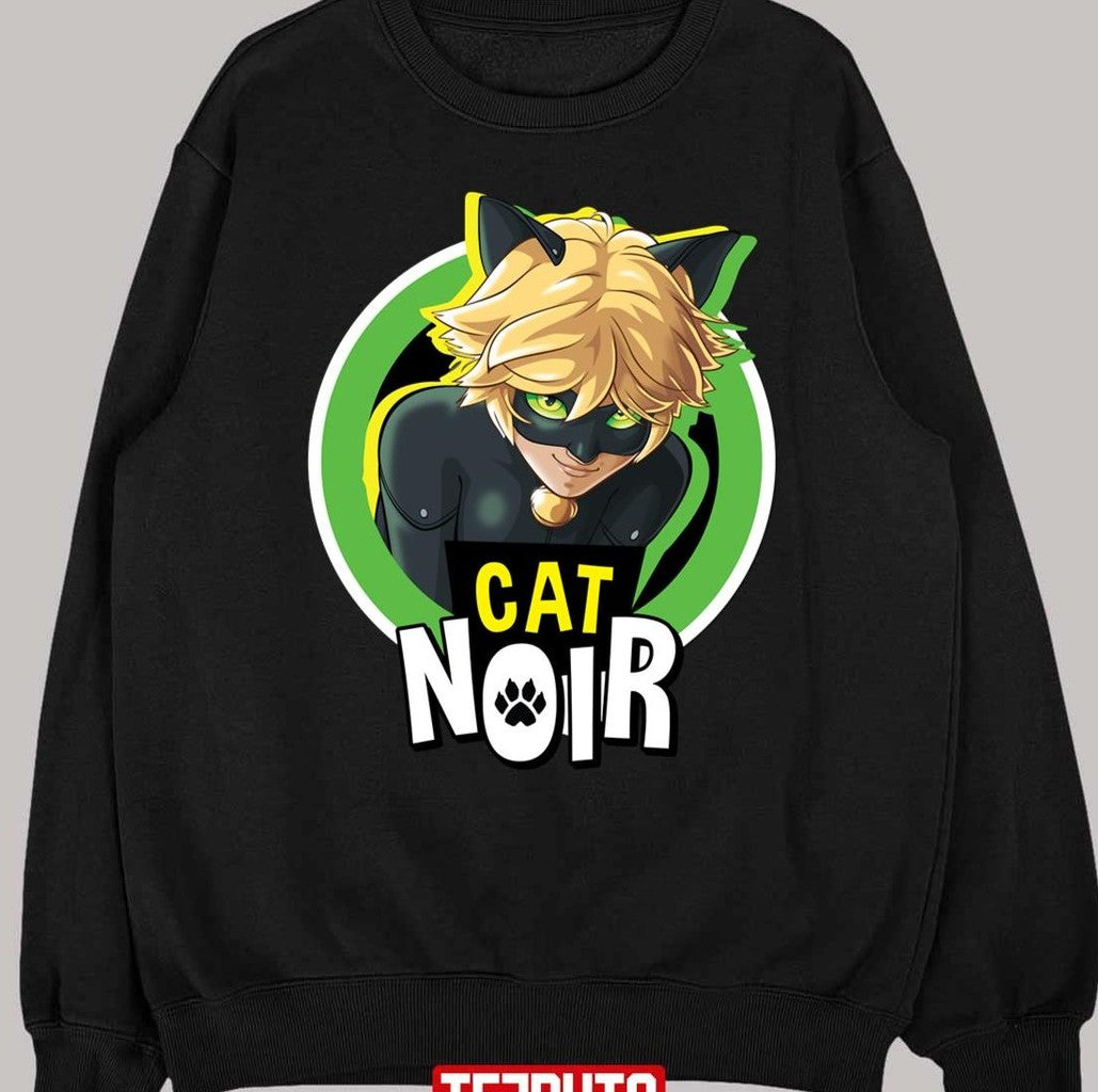 Character Miraculous Ladybug Cat Noir Badge Design Unisex T-shirt