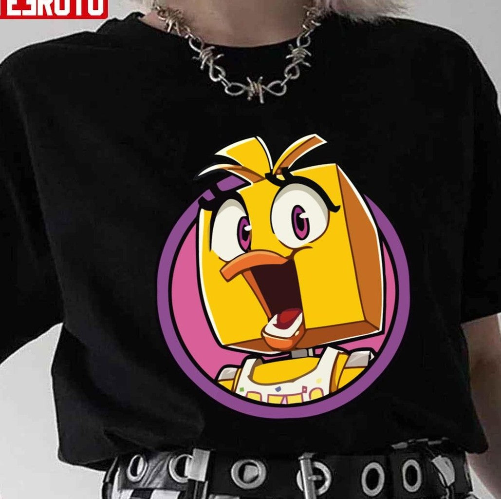 Chicka Five Nights At Freddy's Cartoon Art Unisex T-Shirt