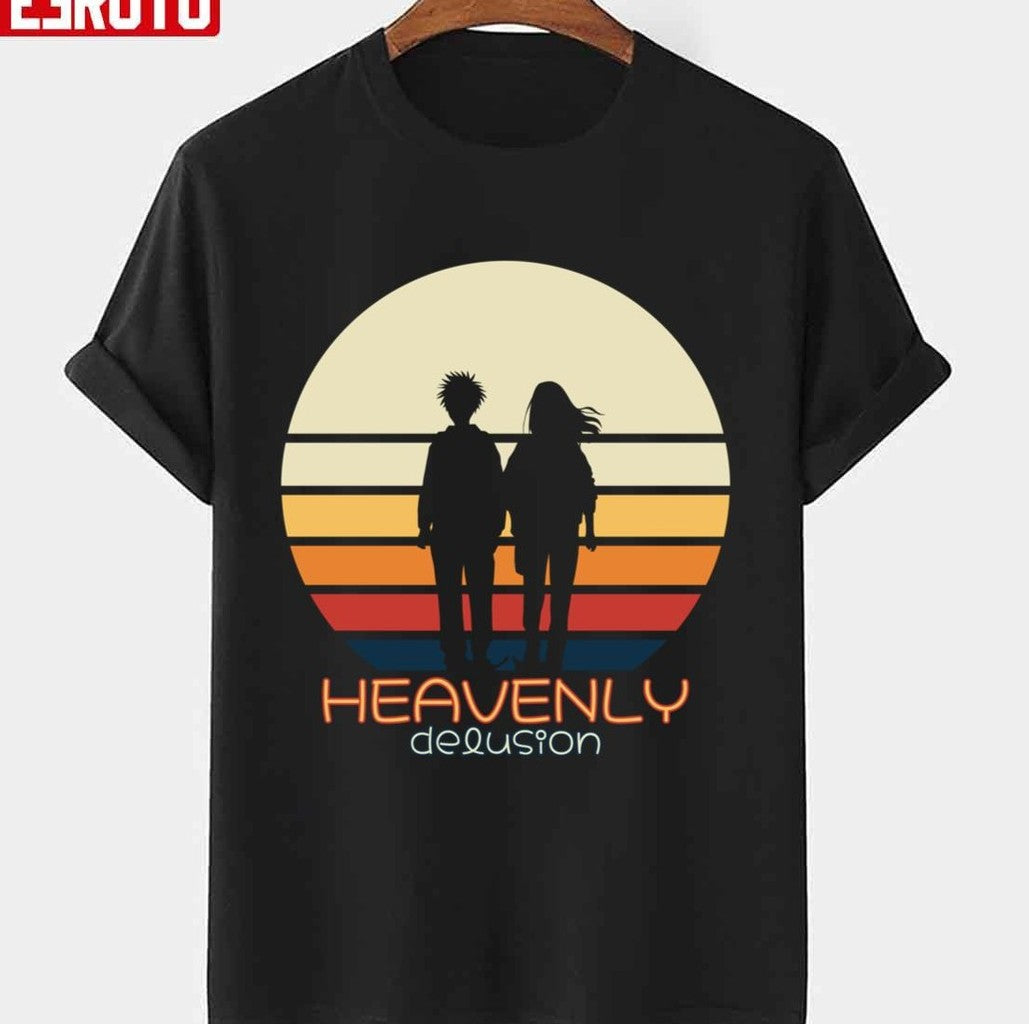 Character Kiruko And Maru In Vintage Sunset Heavenly Delusion Tengoku Daimakyou Anime Unisex T-Shirt