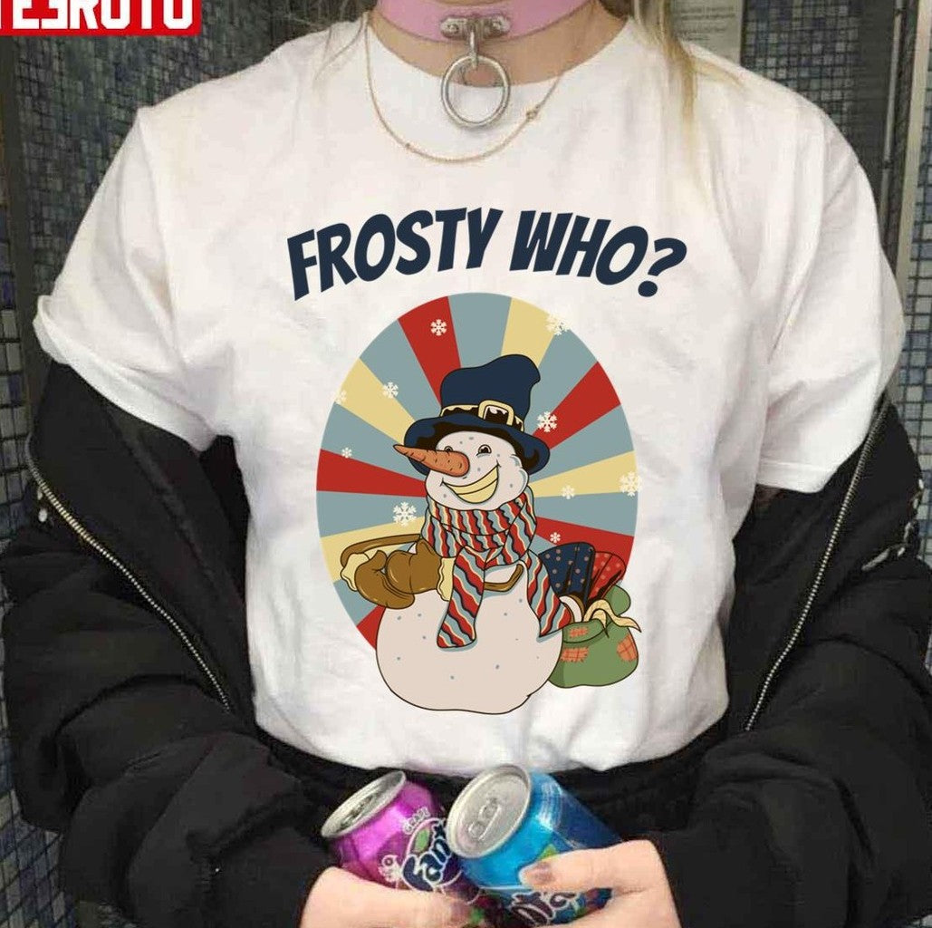 Carrot Nose Frosty Who Christmas Snowman Unisex Sweatshirt