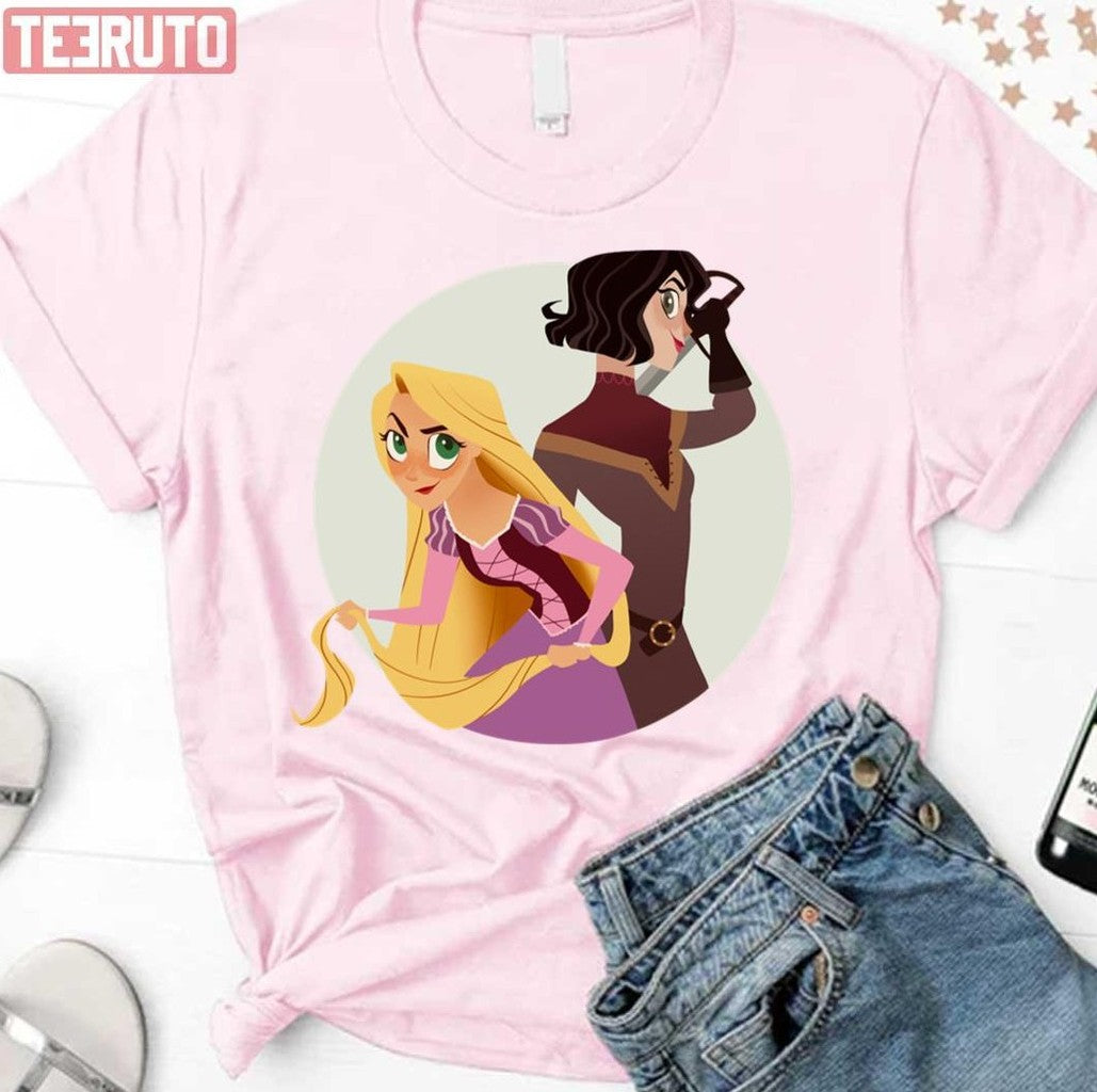 Cass And Raps Tts Tangled Disney Cartoon Unisex T-Shirt