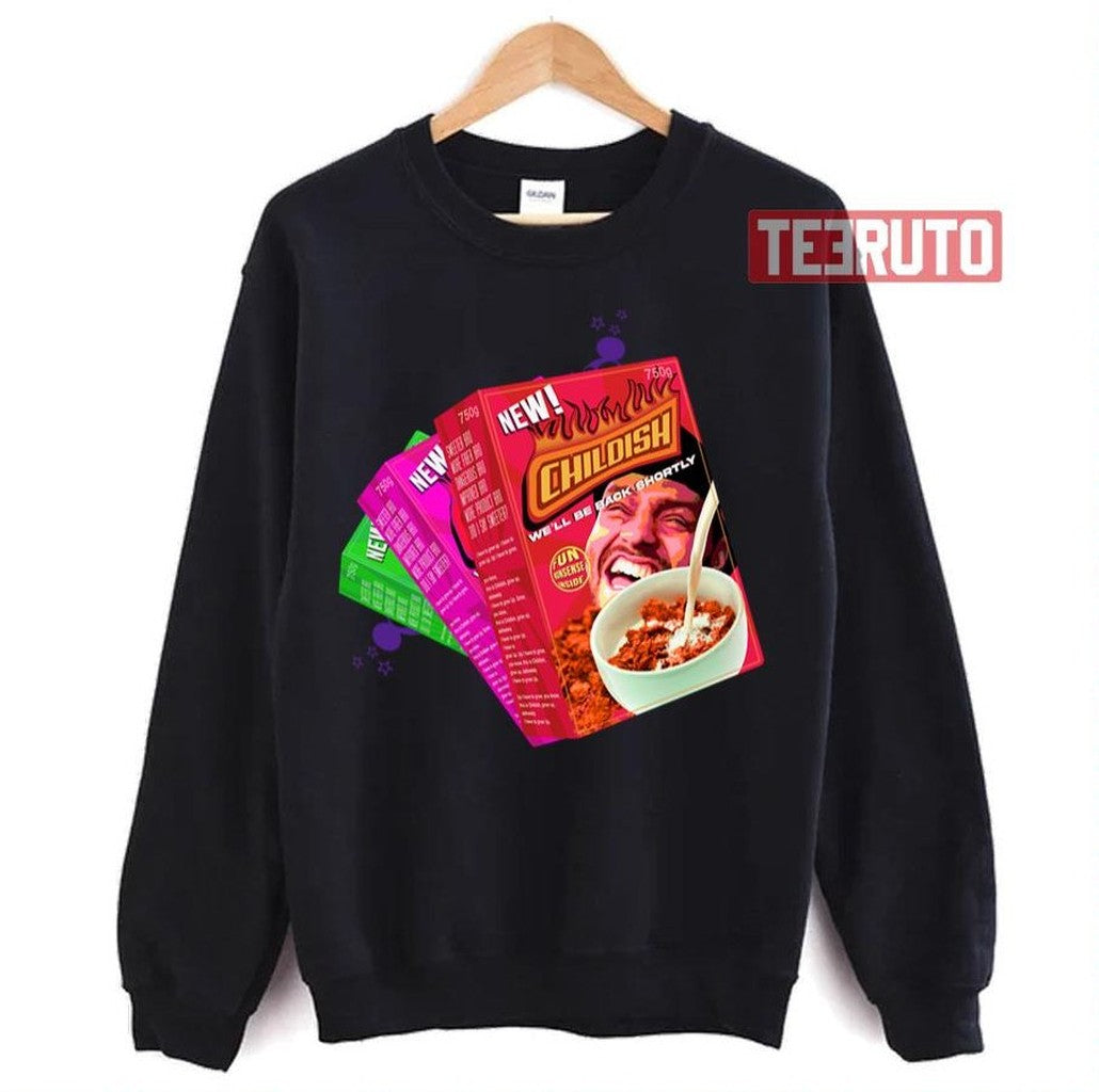 Childish Jay Swingler Tgf Bro Cereal Box Jimbo Unisex Sweatshirt