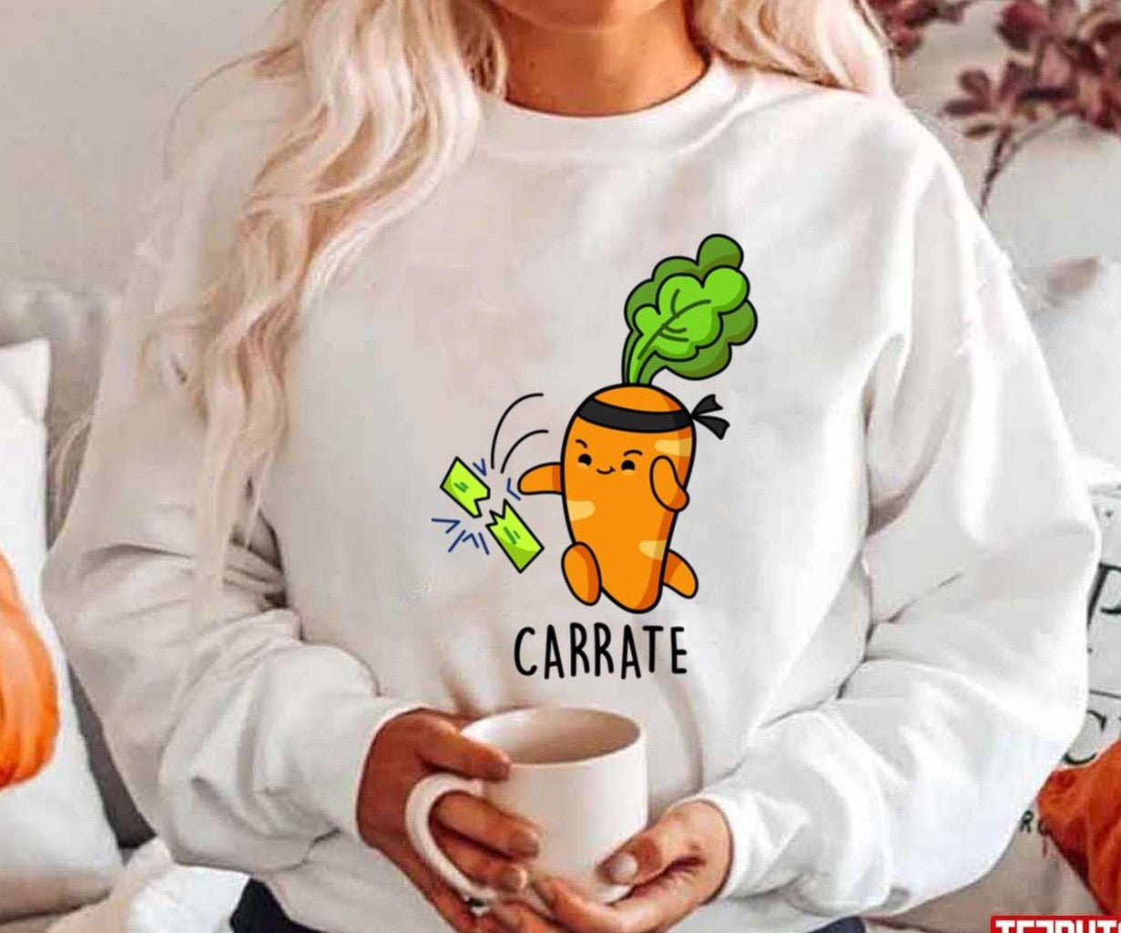 Carrate Vegetable Food Pun Carrot Unisex Hoodie