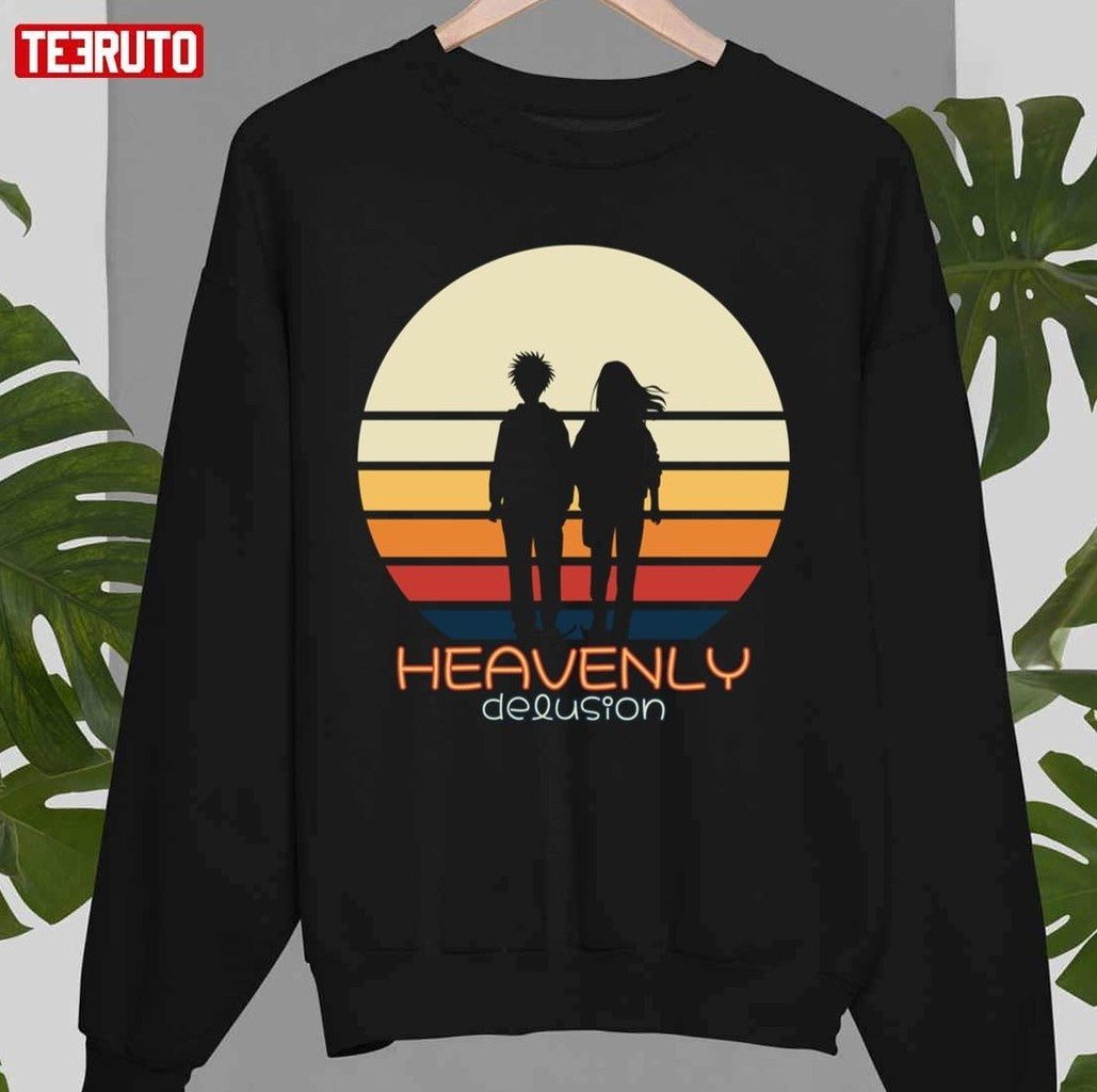 Character Kiruko And Maru In Vintage Sunset Heavenly Delusion Tengoku Daimakyou Anime Unisex T-Shirt