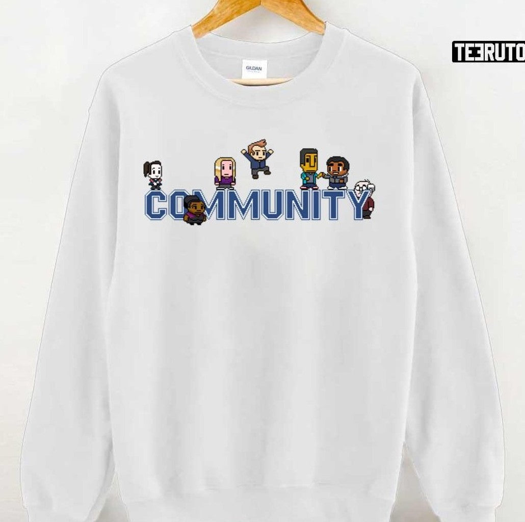 Chibi Community Logo With Characters Unisex T-shirt