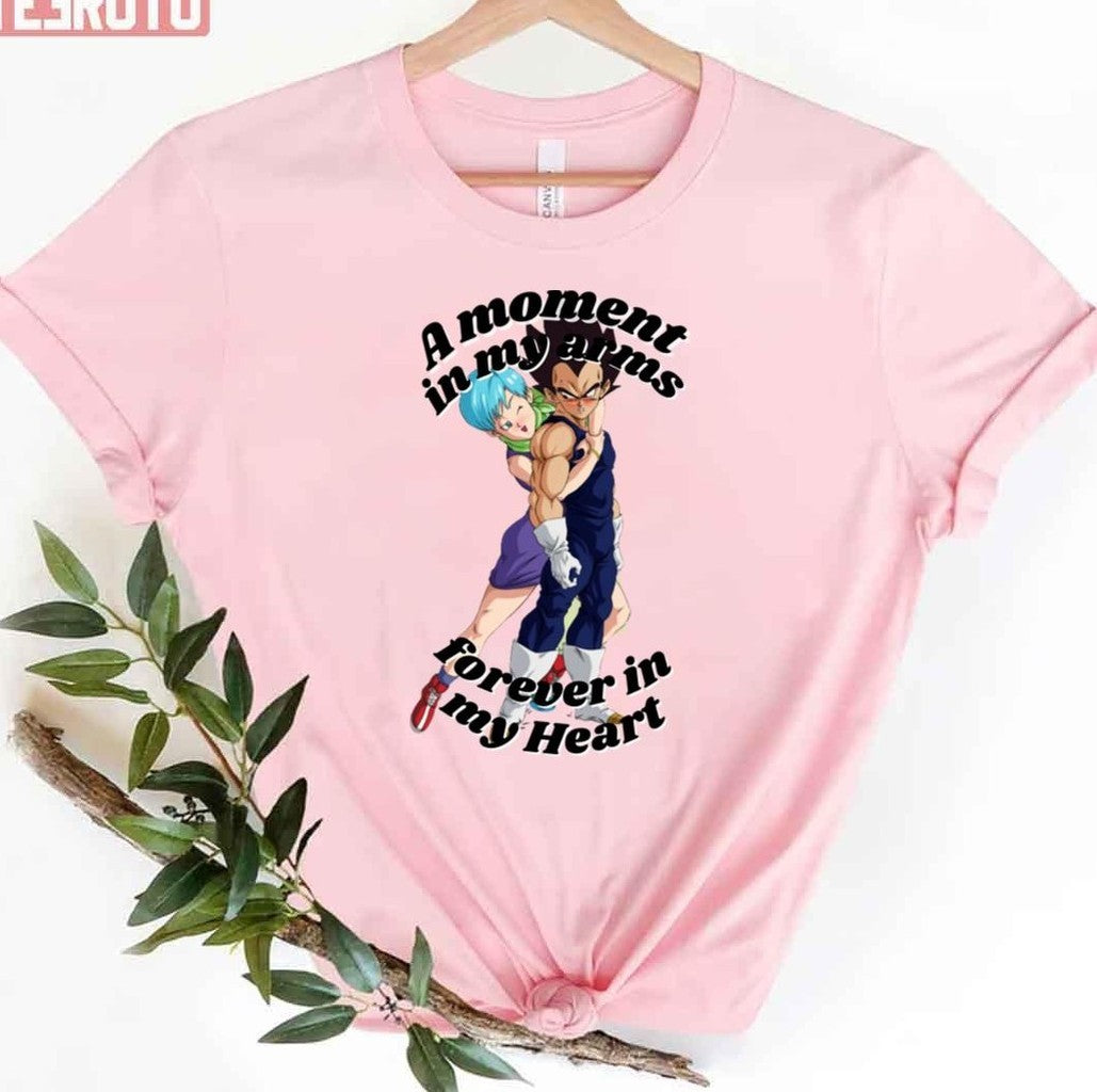 A Moment In My Arms Forever In My Heart Dragon Ball Valentine Unisex T-Shirt