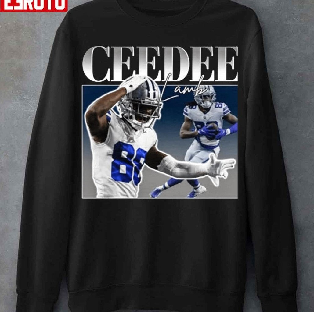 Ceedee Lamb Retro Portrait Dallas Football Unisex T-Shirt