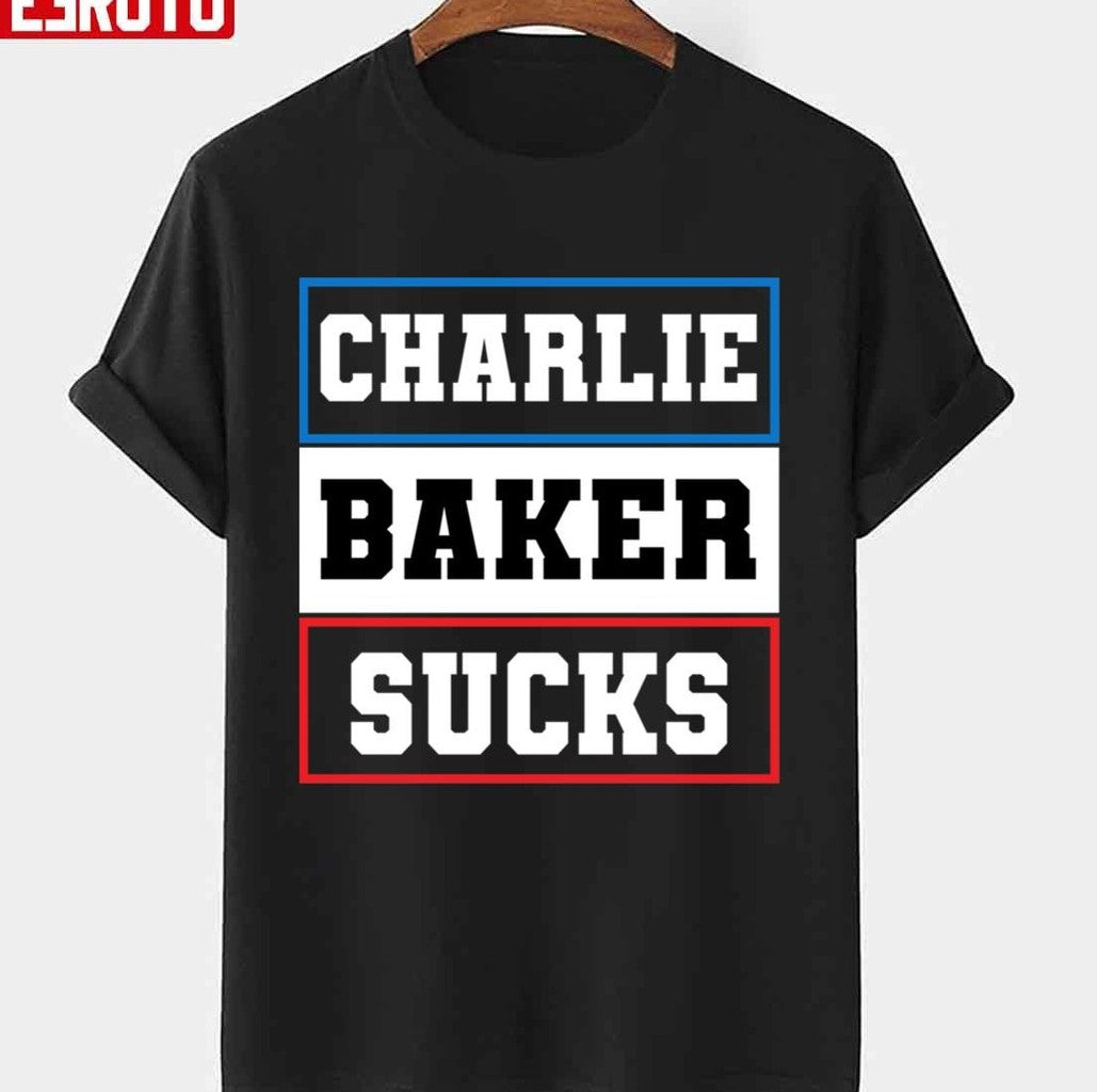Charlie Baker Sucks Grunge Design Unisex T-Shirt
