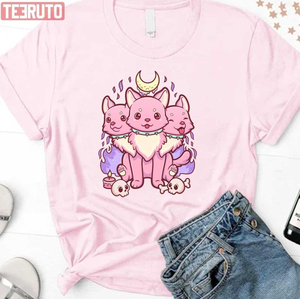 Cerberus Kawaii Pastel Goth Cute Creepy Occult Unisex Sweatshirt