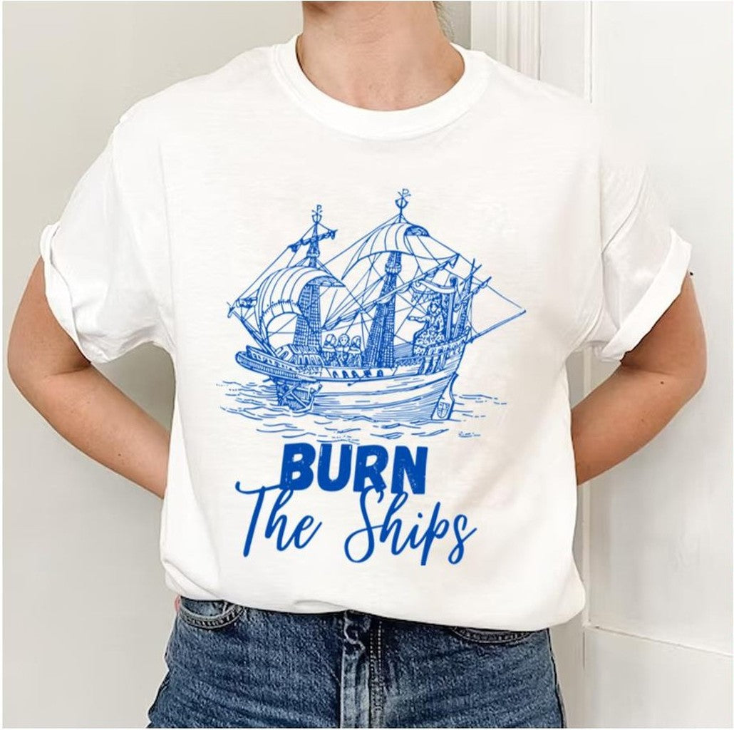 Burn The Ships For King And Country Blue Art Unisex Sweatshirt
