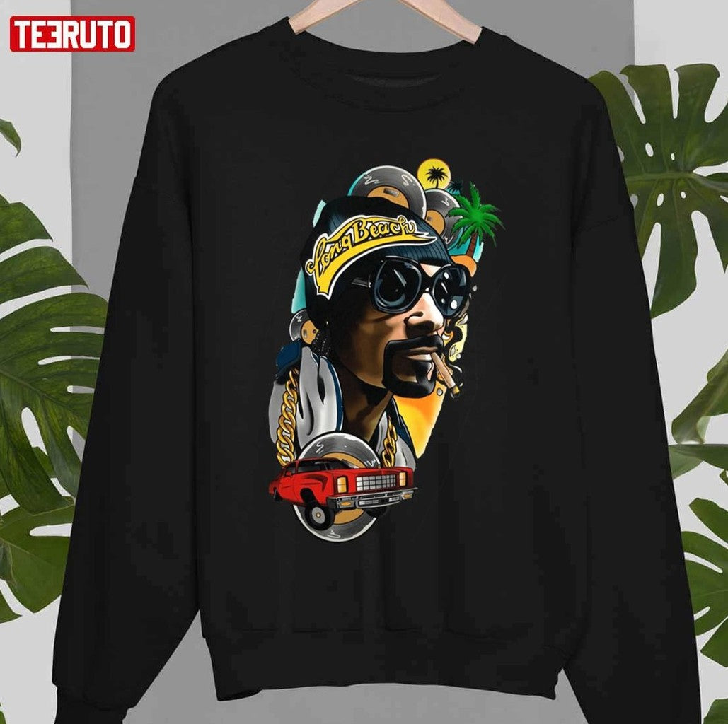 Cartoon Design Snoop Dogg Funny Graphic Unisex Sweatshirt