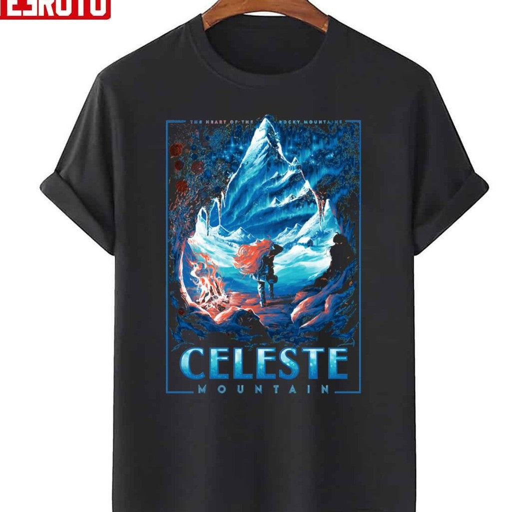 Celeste Mountain Video Game Art Unisex T-Shirt