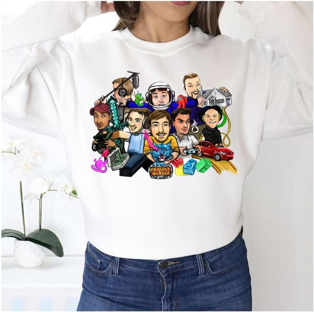 Cartoon Squad Mr Beast Unisex Sweatshirt
