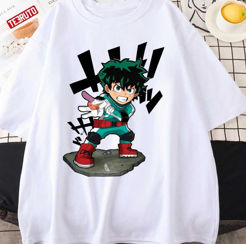 Chibi Art Izuku Midoriya In My Hero Academia Unisex Sweatshirt