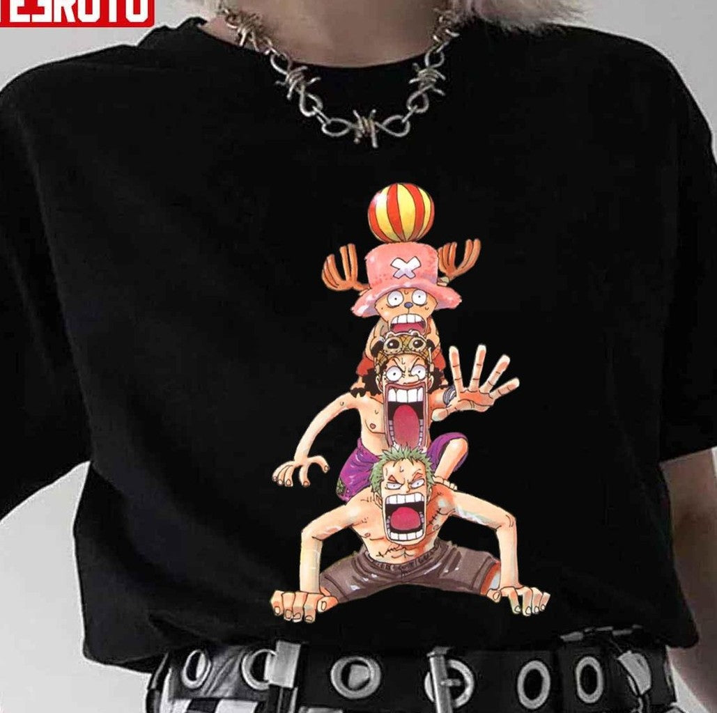 Chopper Zoro One Piece Happy Holiday Unisex T-shirt
