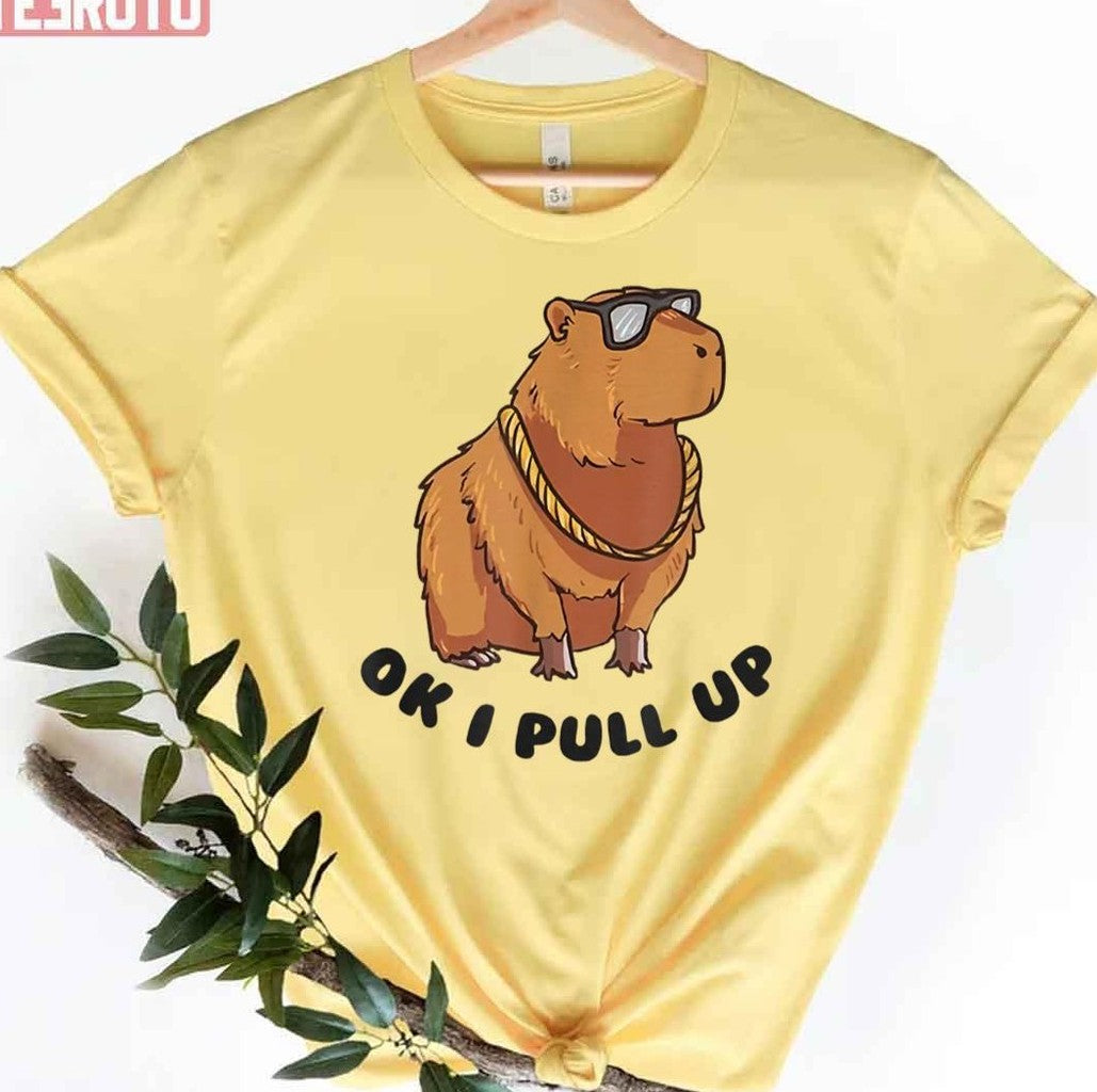 Capybara Ok I Pull Up Unisex T-Shirt