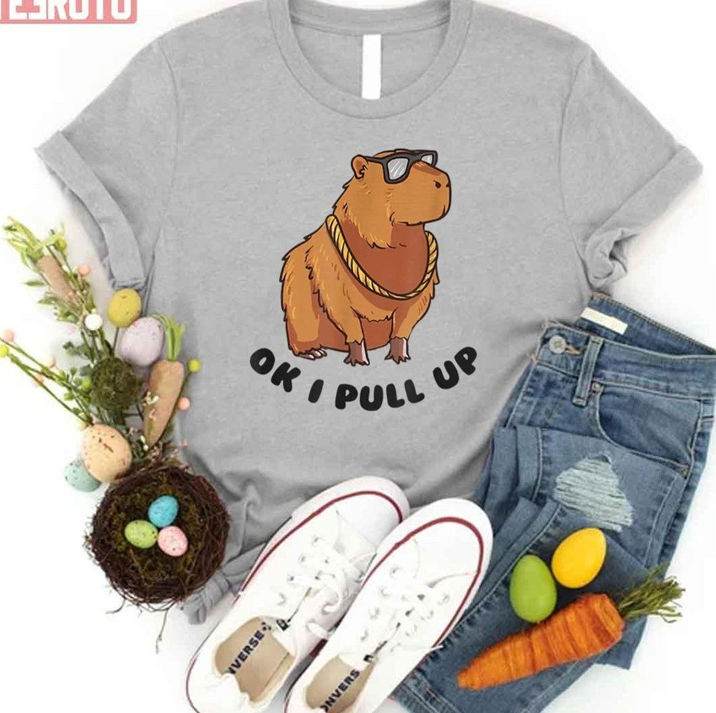 Capybara Ok I Pull Up Unisex T-Shirt