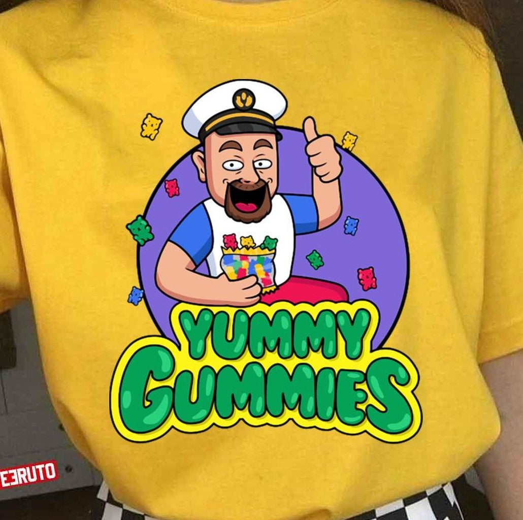 Captain B Plan's Yummy Gummies Vintage Unisex T-Shirt
