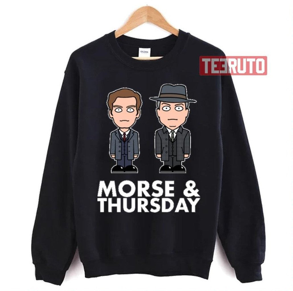 Chibi Inspector Morse And Fred Endeavour Unisex Sweatshirt