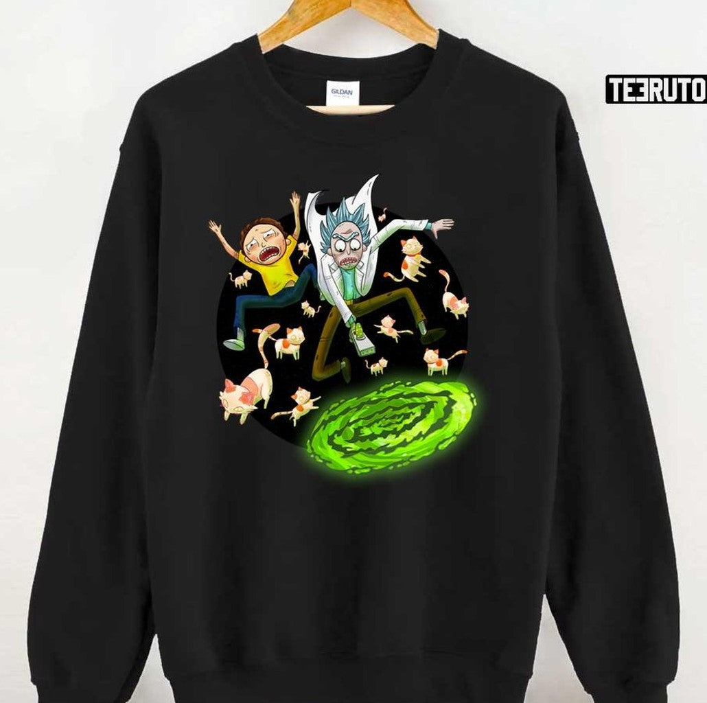 Cartoon Illustration Rick And Morty Unisex T-shirt