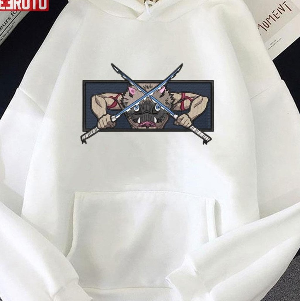Character Hashibira Inosuke Demon Slayer Kimetsu No Yaiba Unisex Hoodie