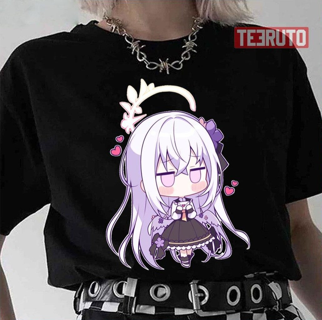 Chibi Shirasu Azusa Kawaii Blushing Unisex T-Shirt