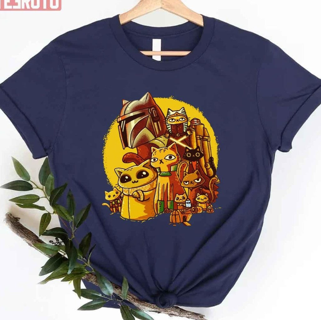Catdalorian Star Wars Mandalorian Yoda Unisex T-Shirt