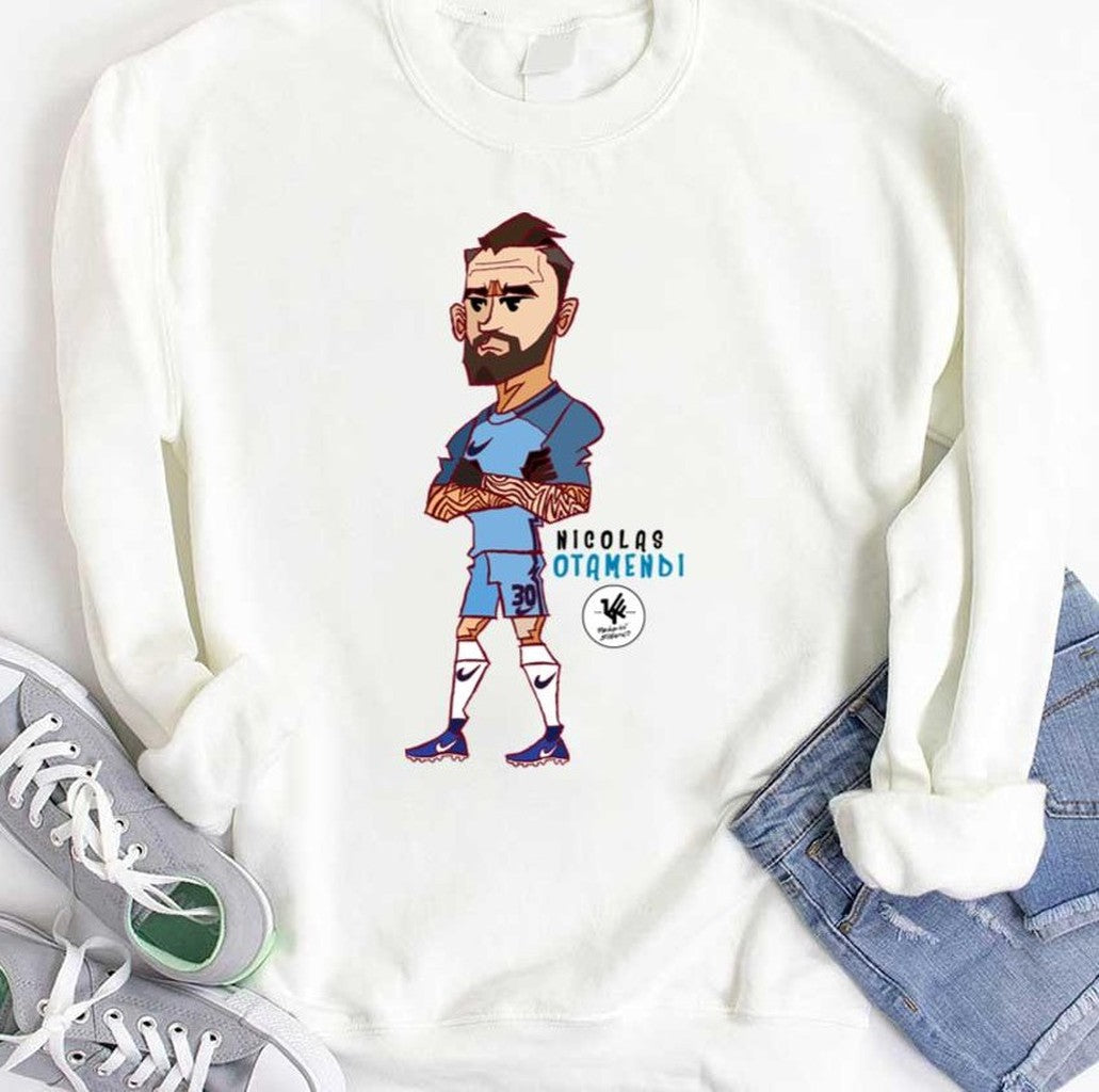 Chibi Nicolás Otamendi Manchester City Footballer Unisex T-Shirt