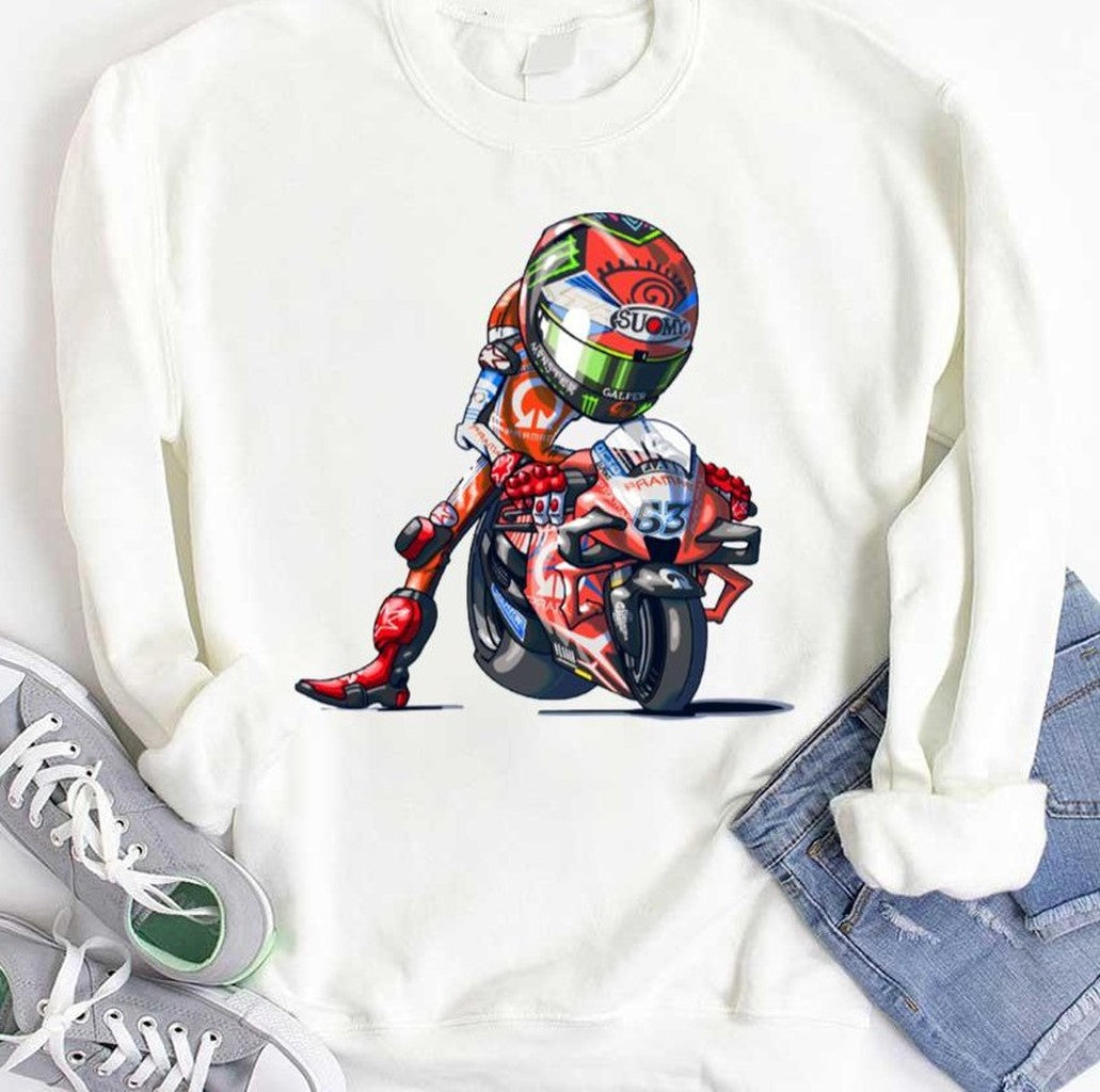 Cartoon Chibi Motorsport Pecco Bagnaia Unisex T-Shirt