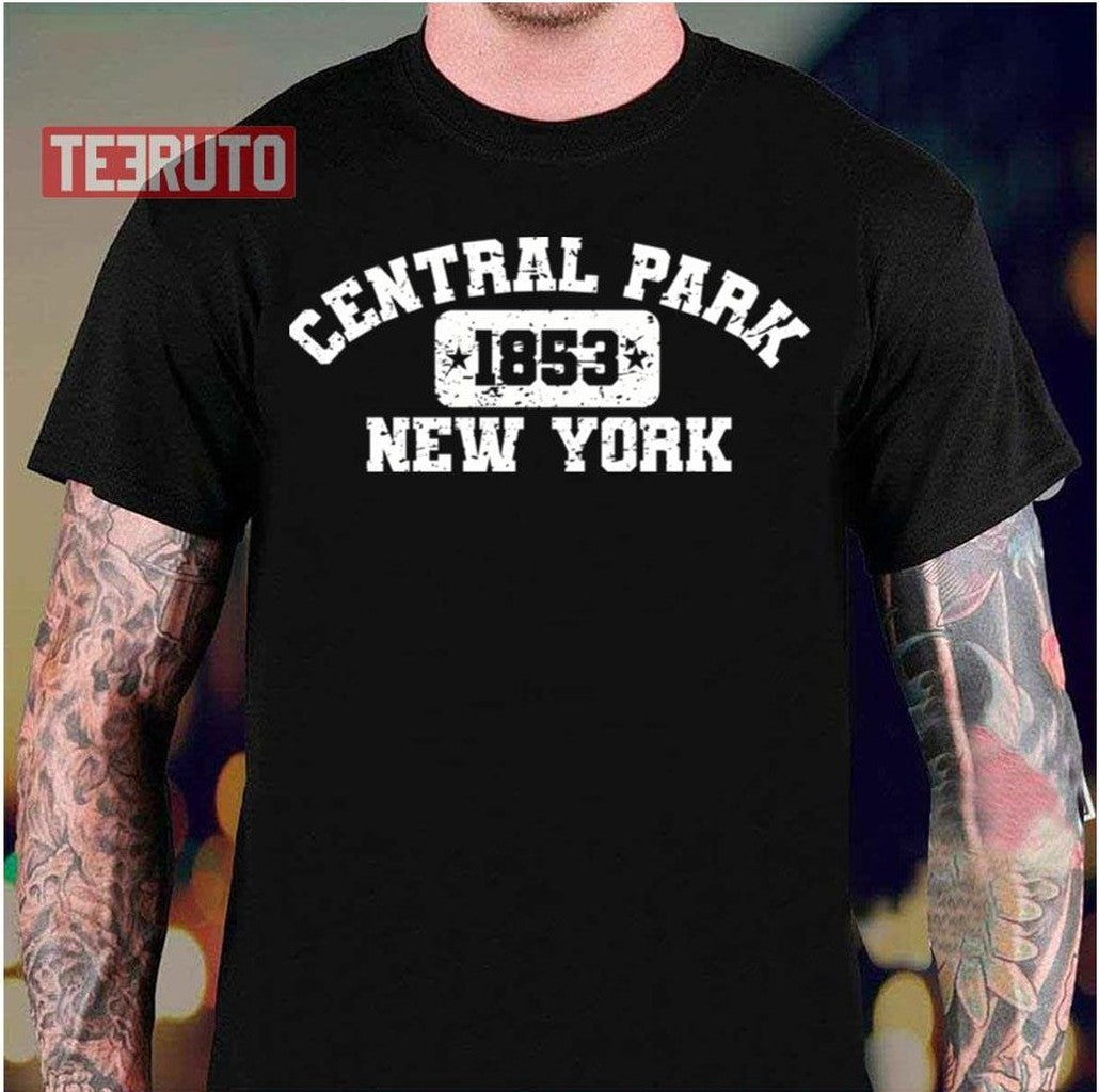 Central Park Nyc Athletic Style Distressed Vintage Unisex T-Shirt