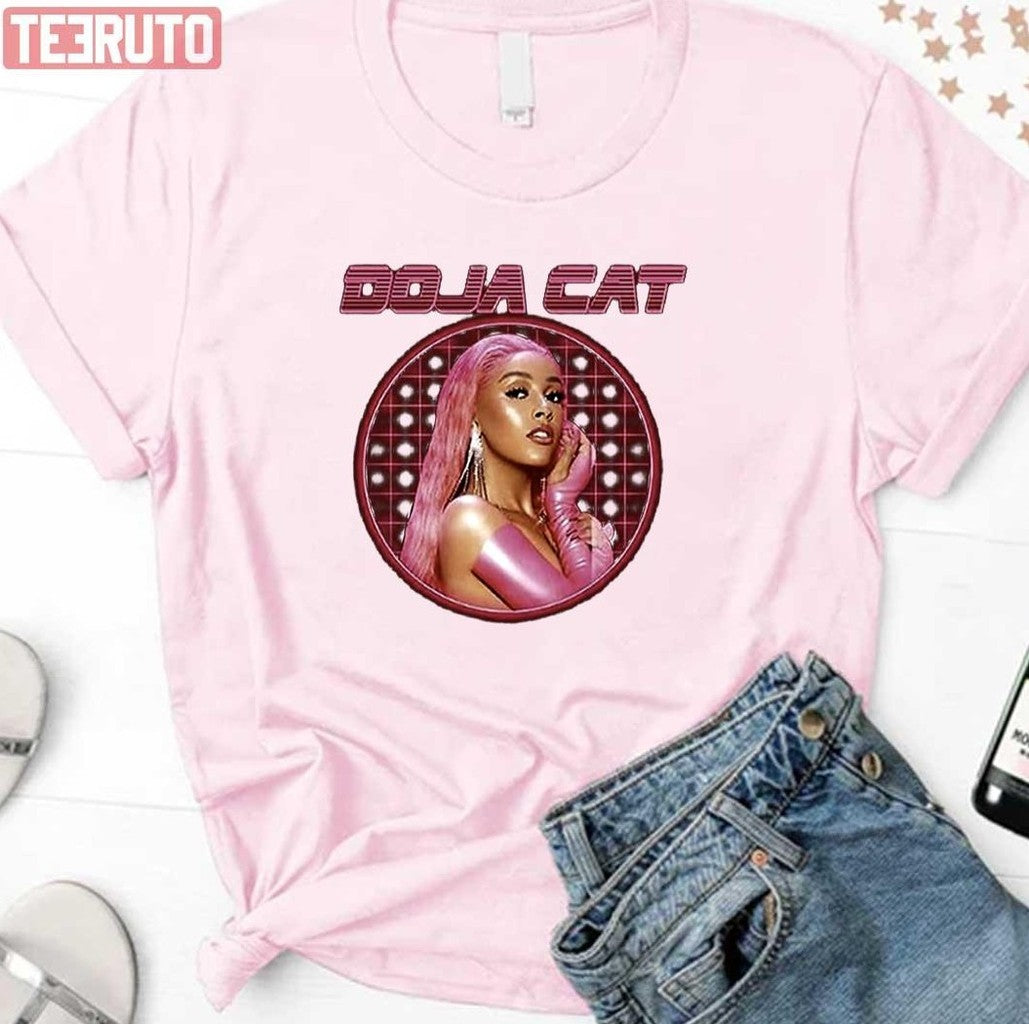 Cat Laser Doja Grid Portrait Lover Unisex Sweatshirt