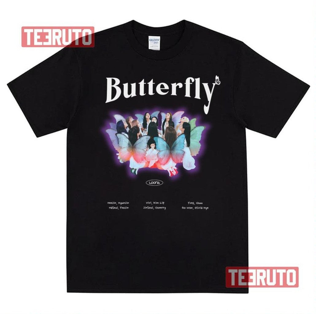Butterfly Album Cover Loona Band Unisex T-Shirt