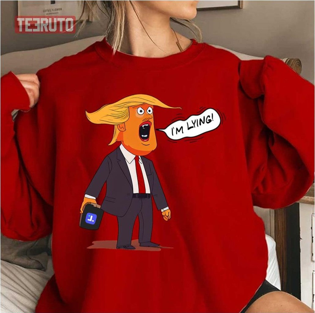 Cartoon Im Lying Donald Trump Unisex T-Shirt
