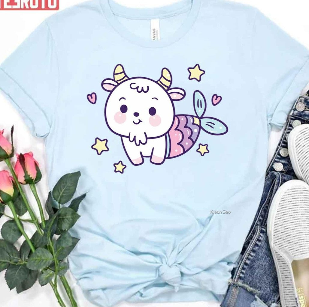 Cartoon Capricorn Cute Art Unisex T-Shirt