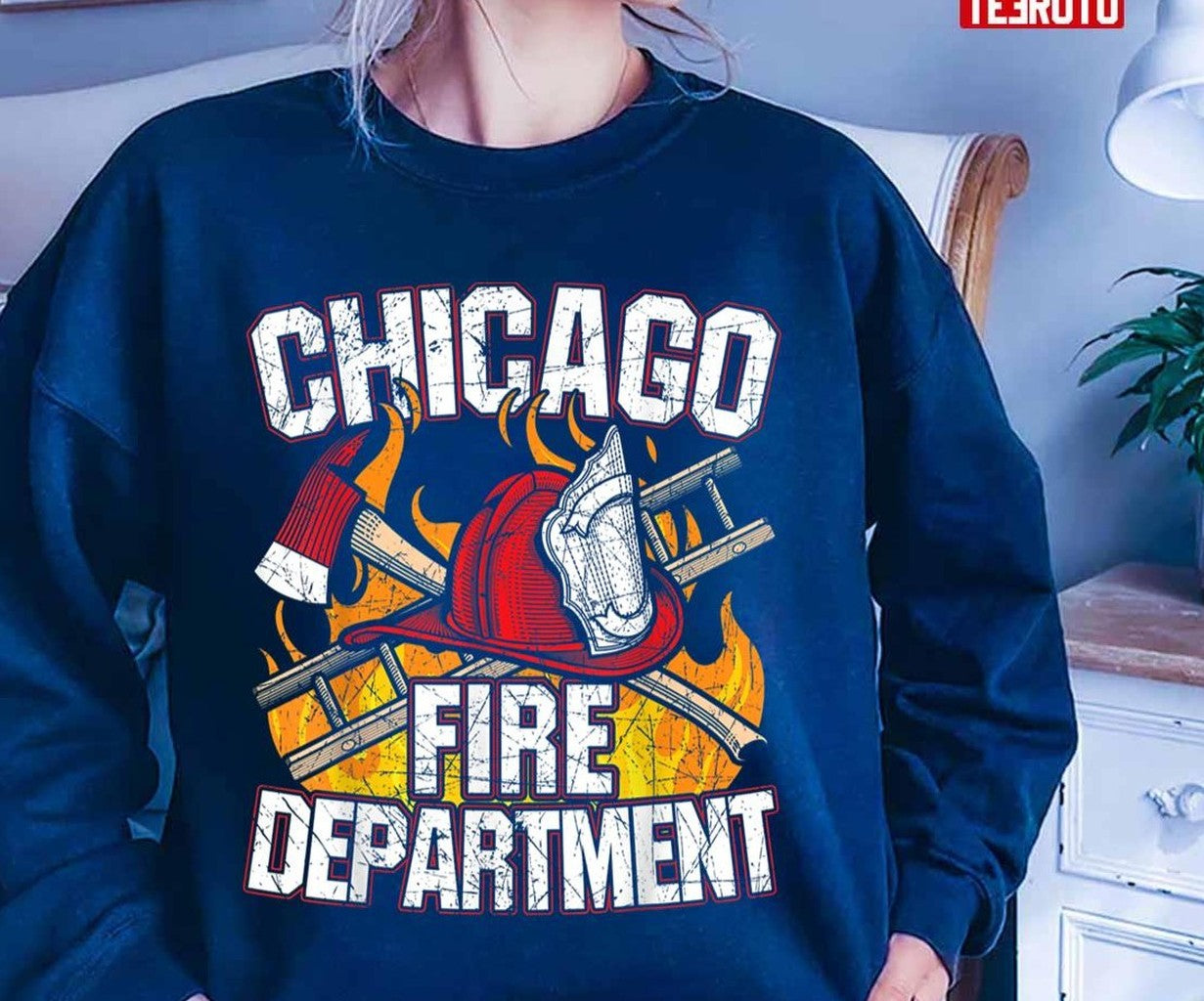 Chicago Fire Department Cfd Firefighter Chicago Il Unisex T-Shirt