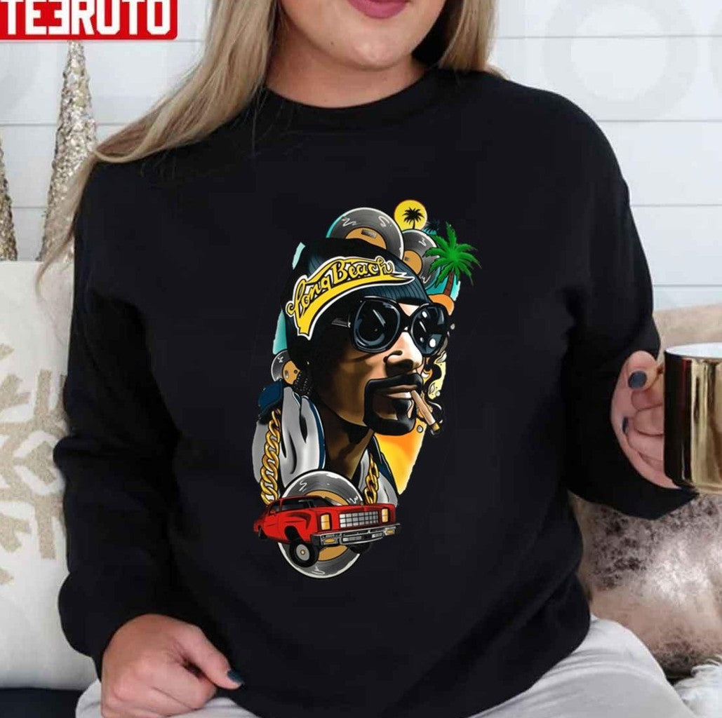 Cartoon Design Snoop Dogg Funny Graphic Unisex Sweatshirt