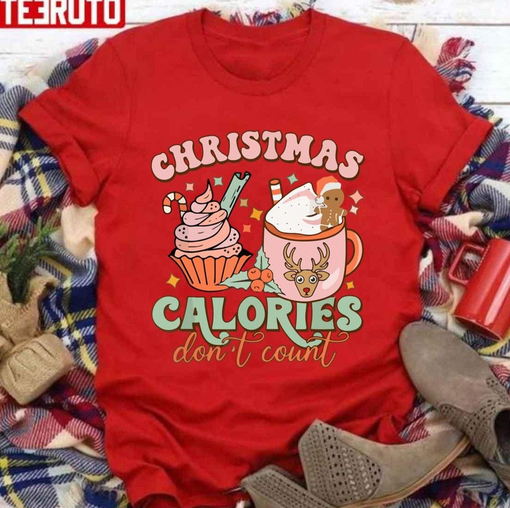 Calories Don't Count Funny Christmas Gift Unisex Sweatshirt