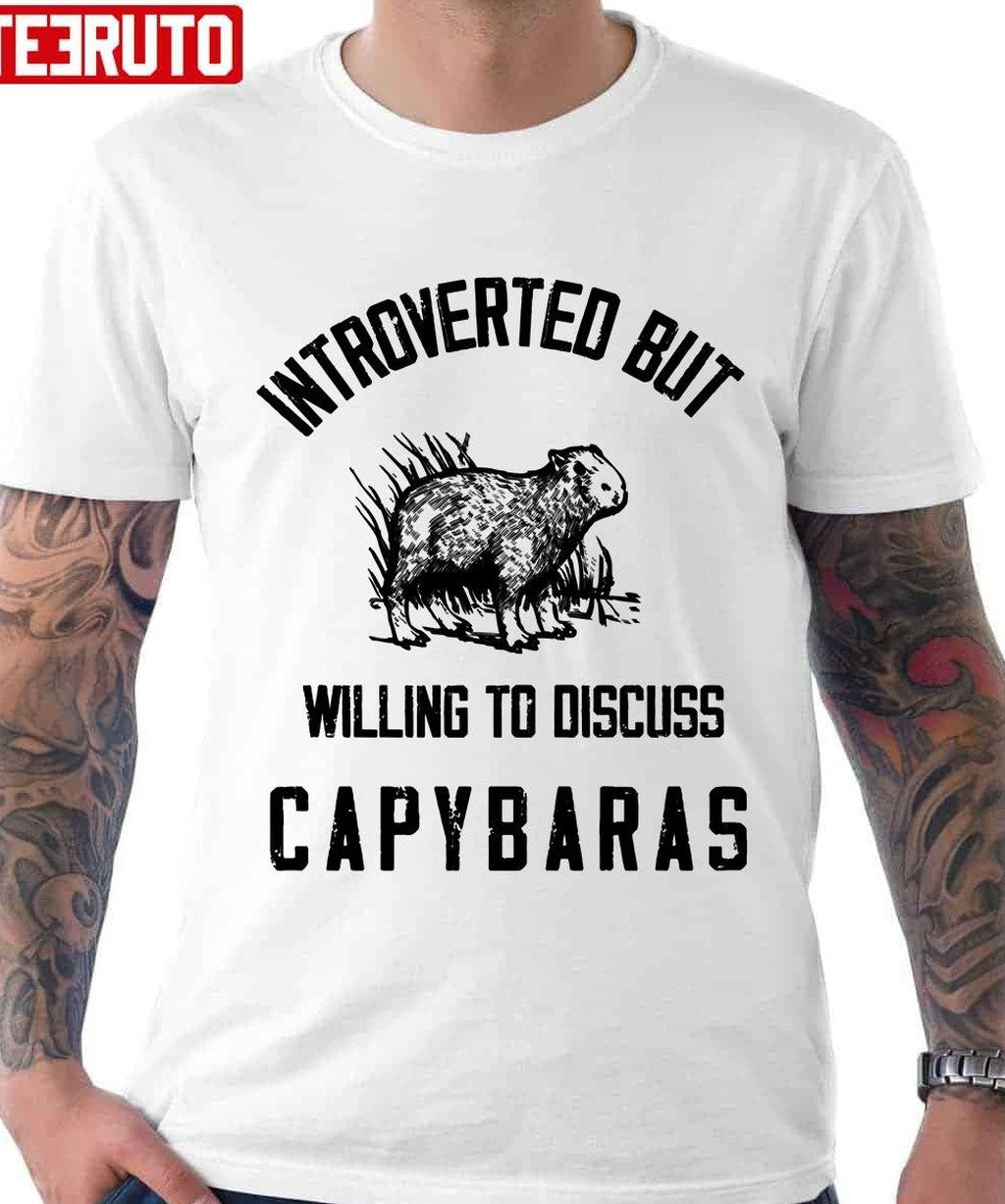 Capybaras Lover Introverted But Willing To Discuss Unisex Sweatshirt