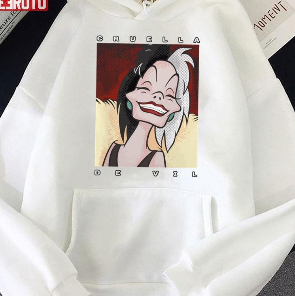 Cartoon Design Cruella 101 Dalmatians Unisex Sweatshirt