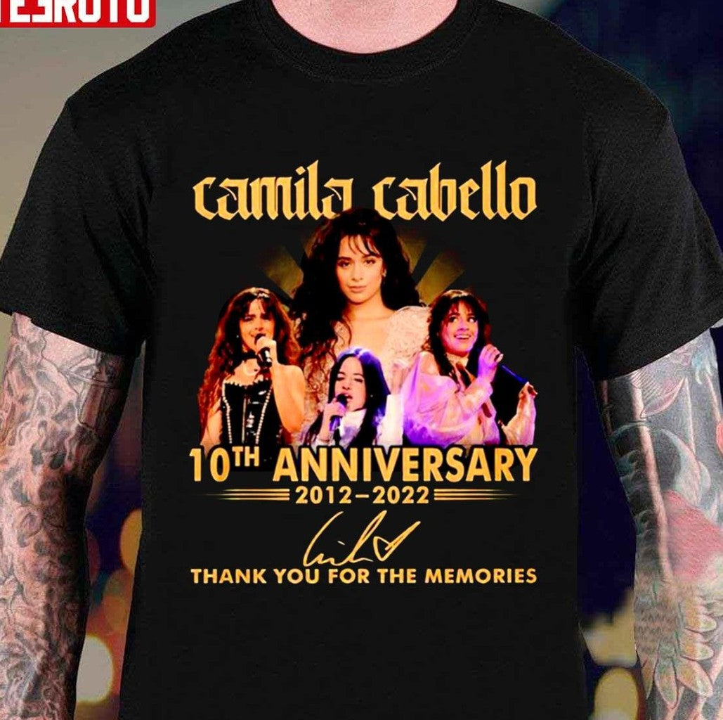 Camila Cabello 10th Anniversary 20122022 Thank You For The Memories Signature Unisex Sweatshirt