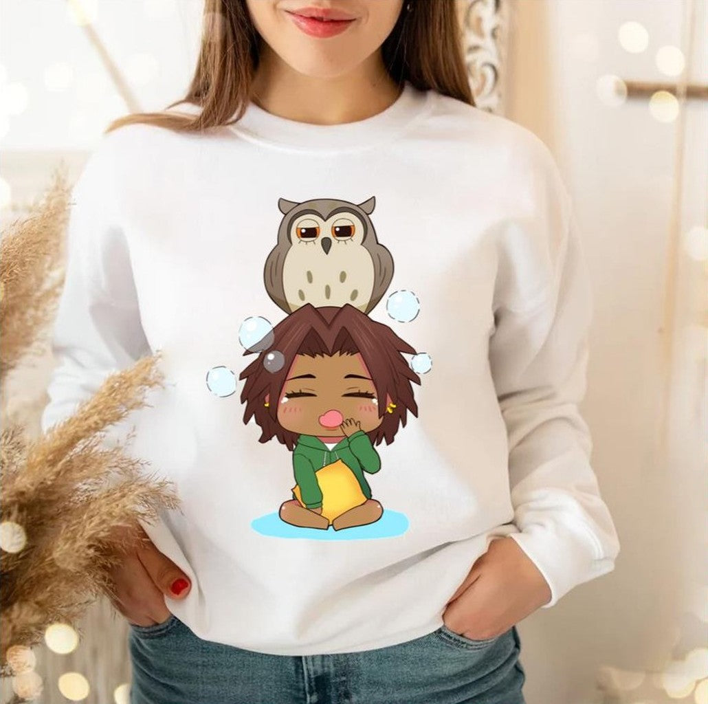 Chibi Owl Carole And Tuesday Unisex Sweatshirt