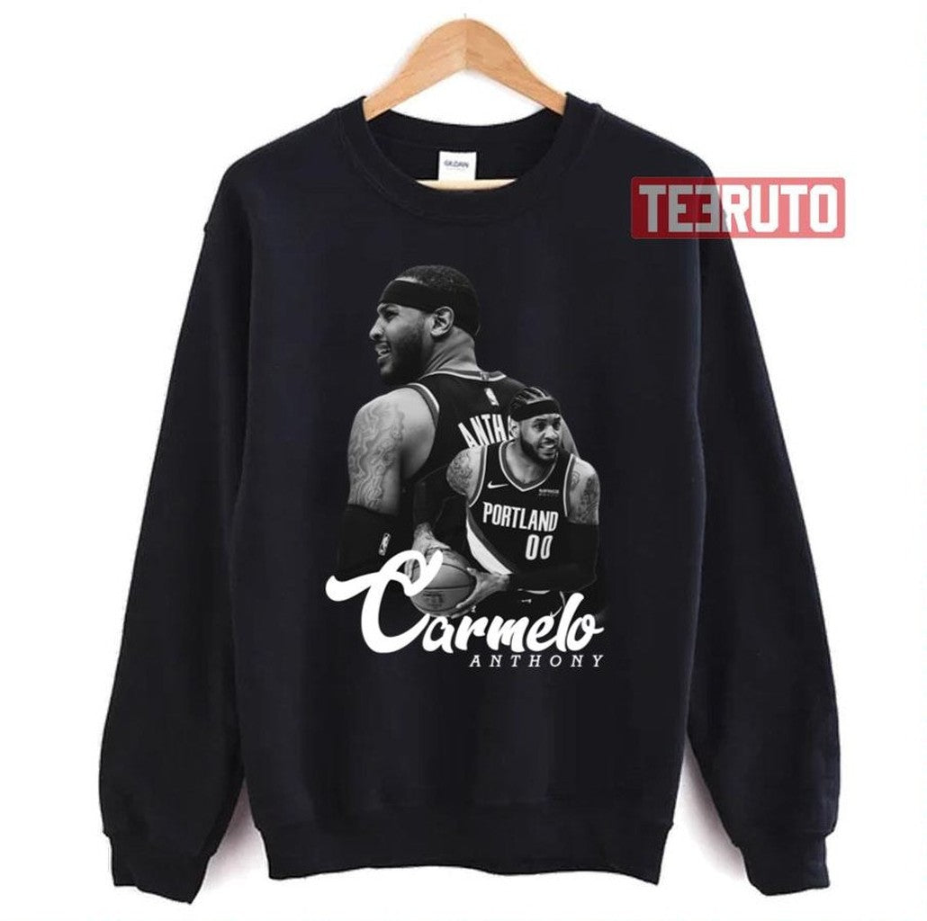 Carmelo A Portland Black And White Carmelo Anthony Unisex T-Shirt