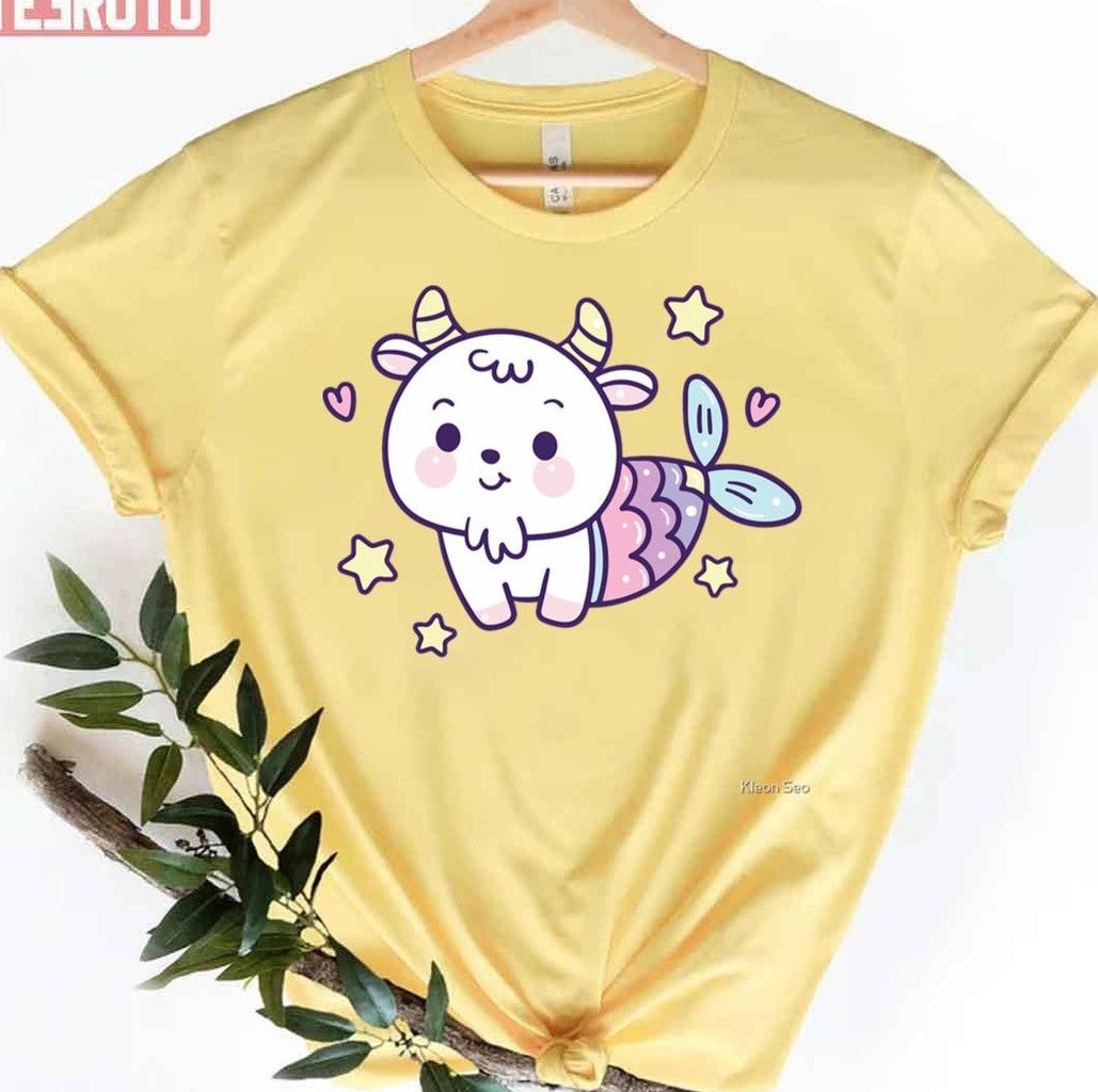 Cartoon Capricorn Cute Art Unisex T-Shirt